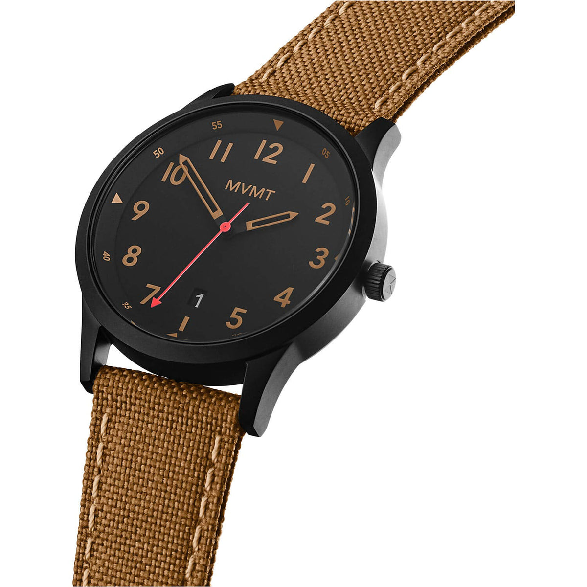 MVMT Men's Field Black Canvas Watch
