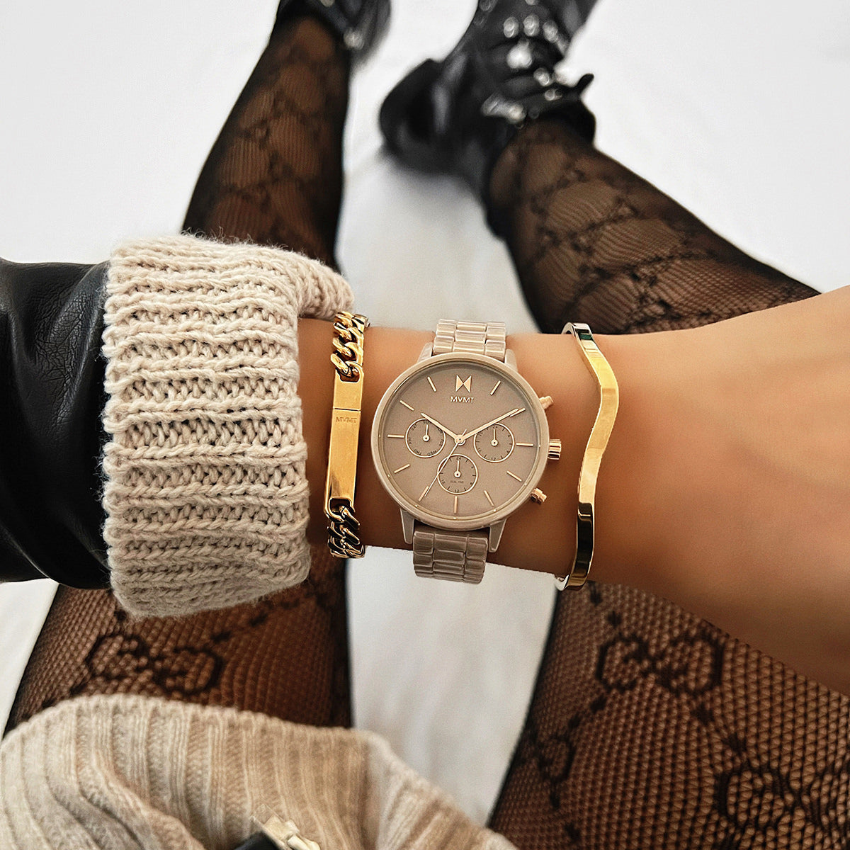 Nova Ceramic Cashmere Taupe 38mm
