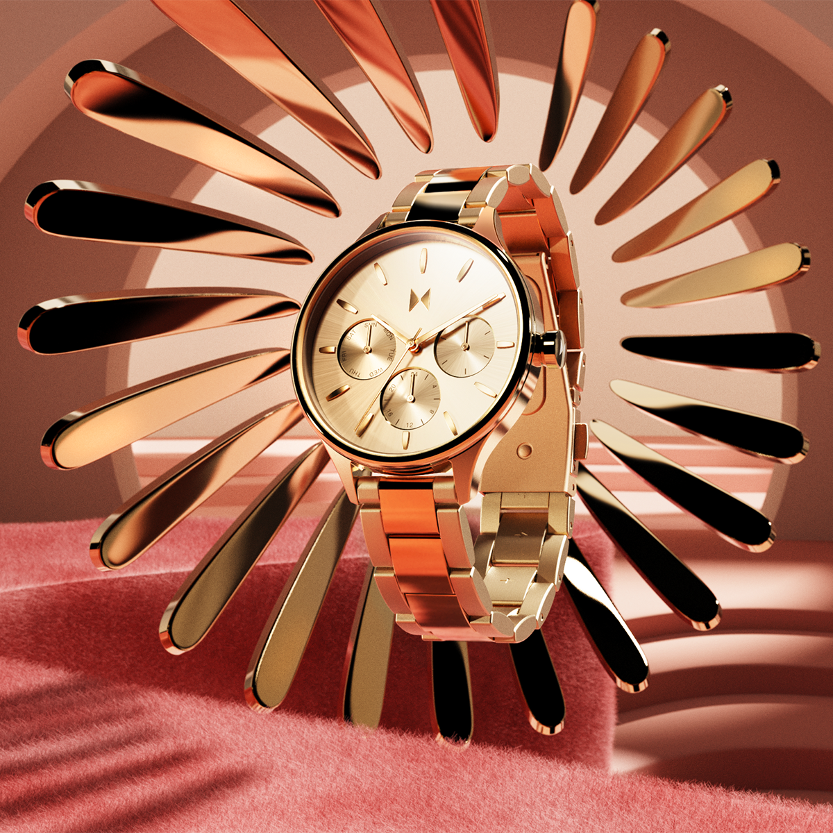 Reina Multi Eye Cascade Gold 34mm