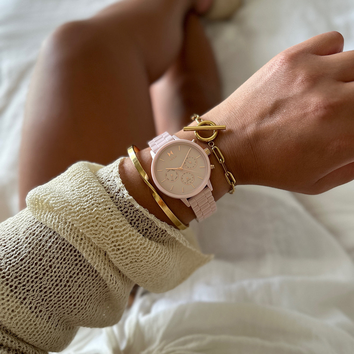 Nova Ceramic Petal Blush 38mm