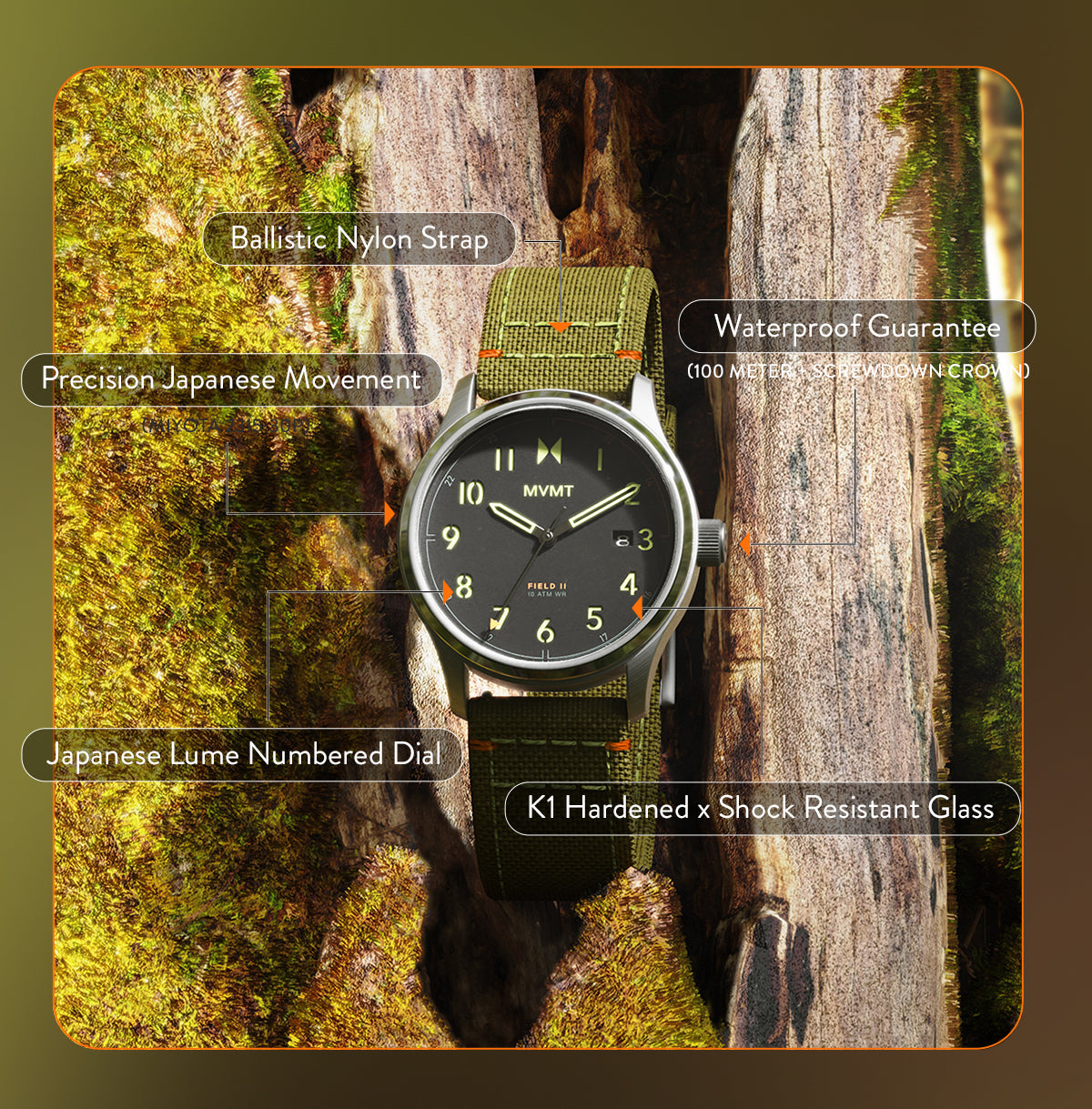 Field II Forest Green 41mm