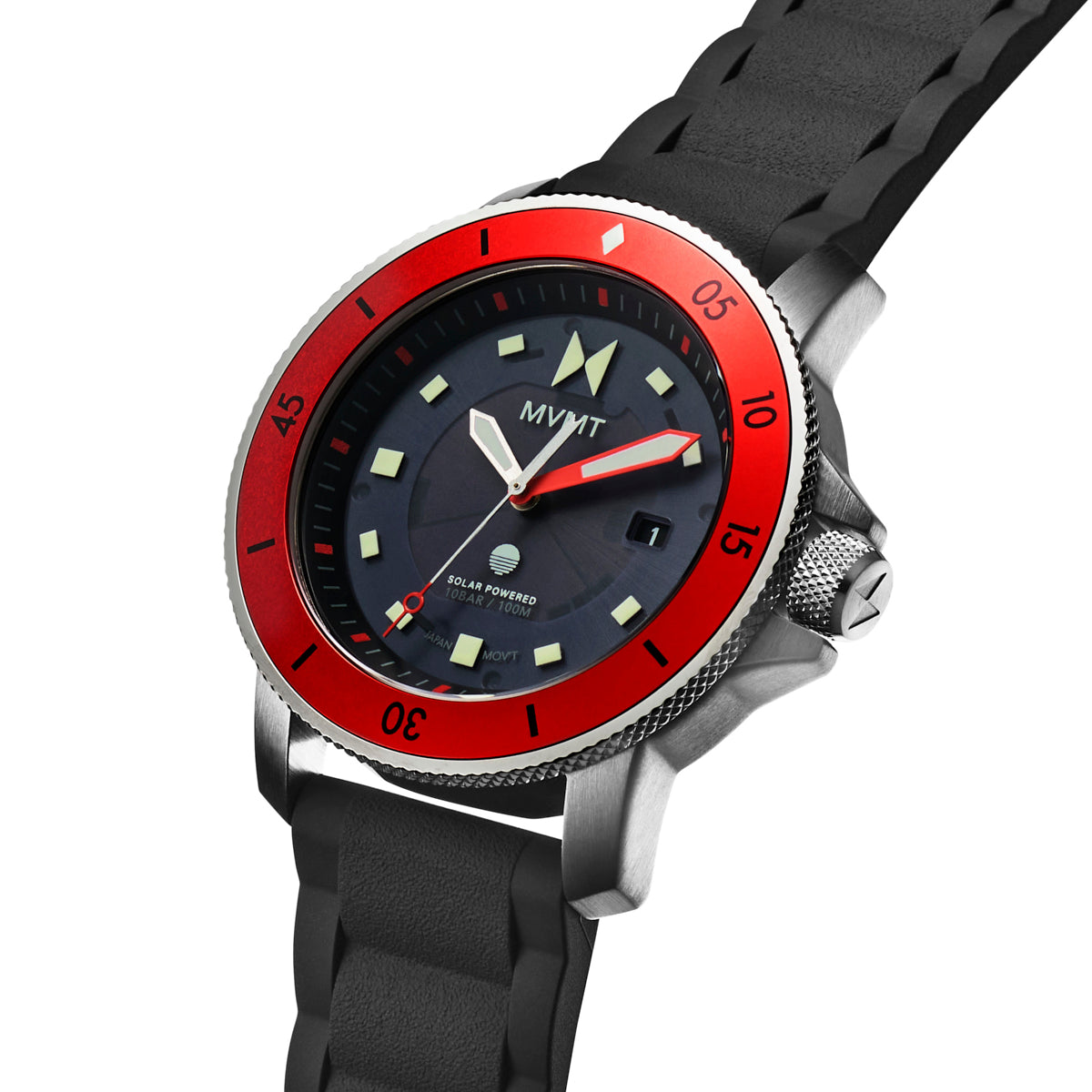 Cali Diver Solar Nautical Red 42mm