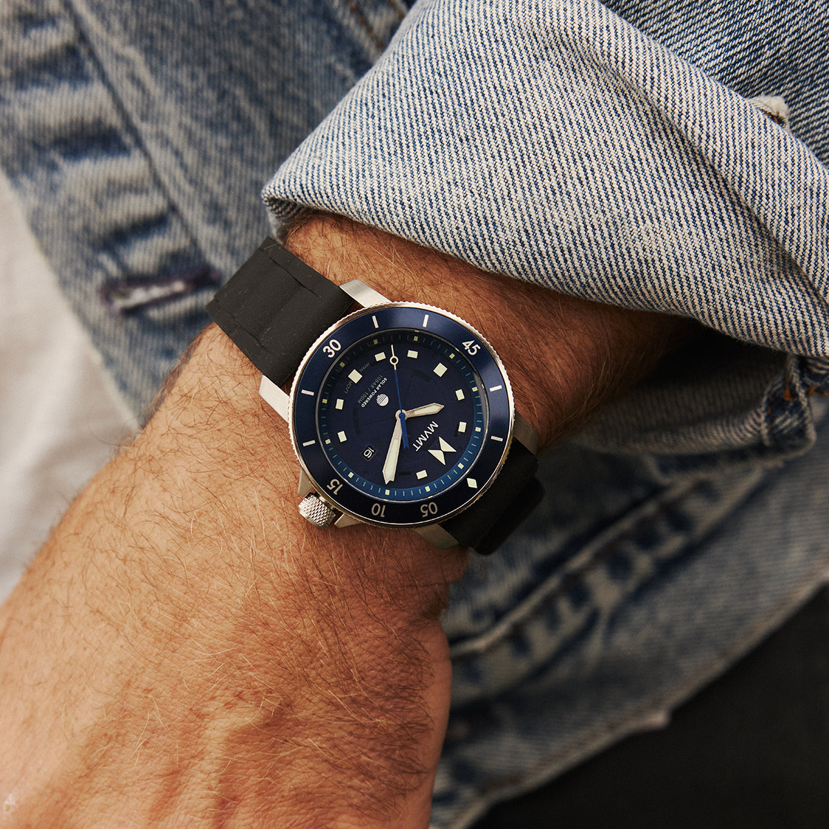 Cali Diver Solar Riptide Blue 42mm