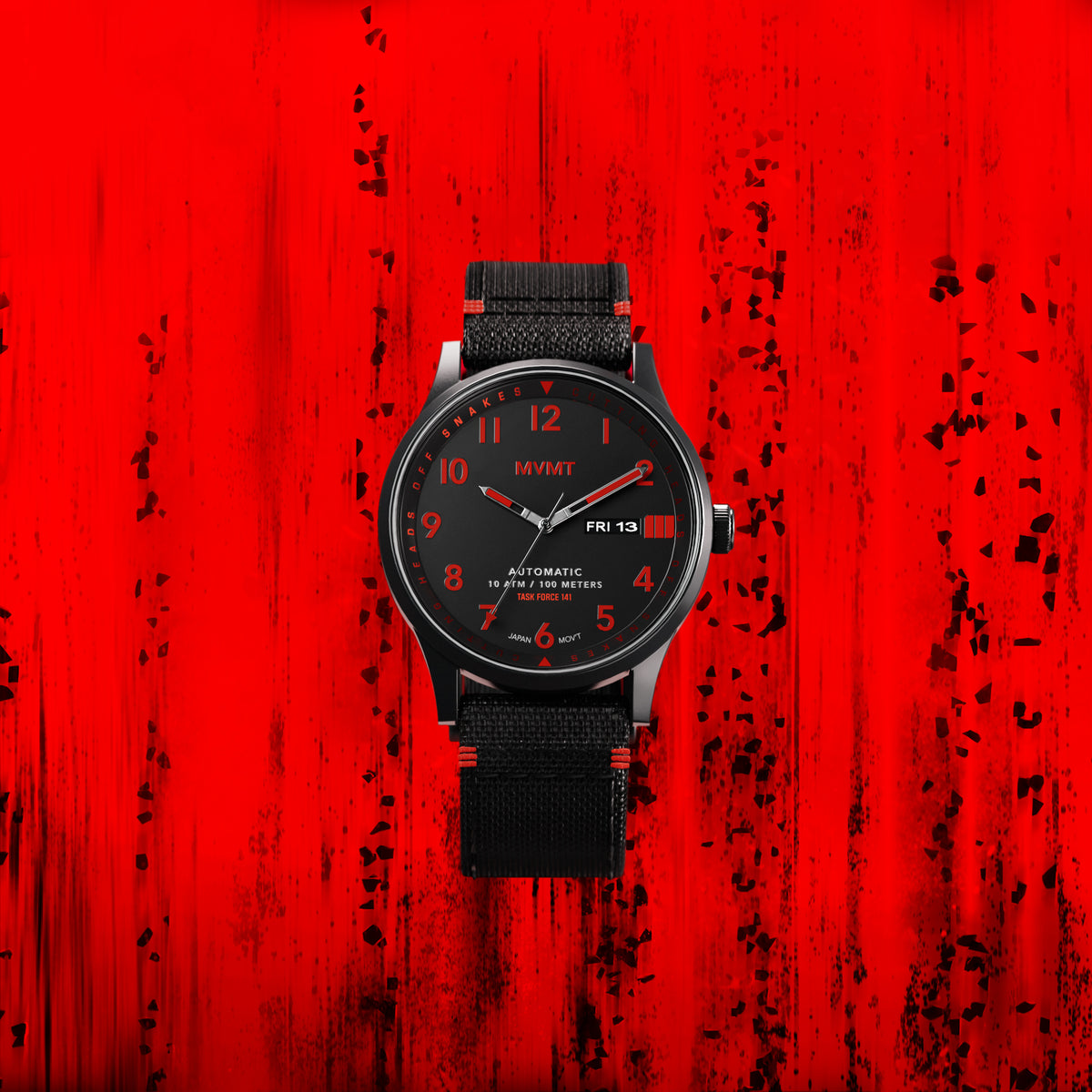 Field Automatic Black / Red 42.5mm