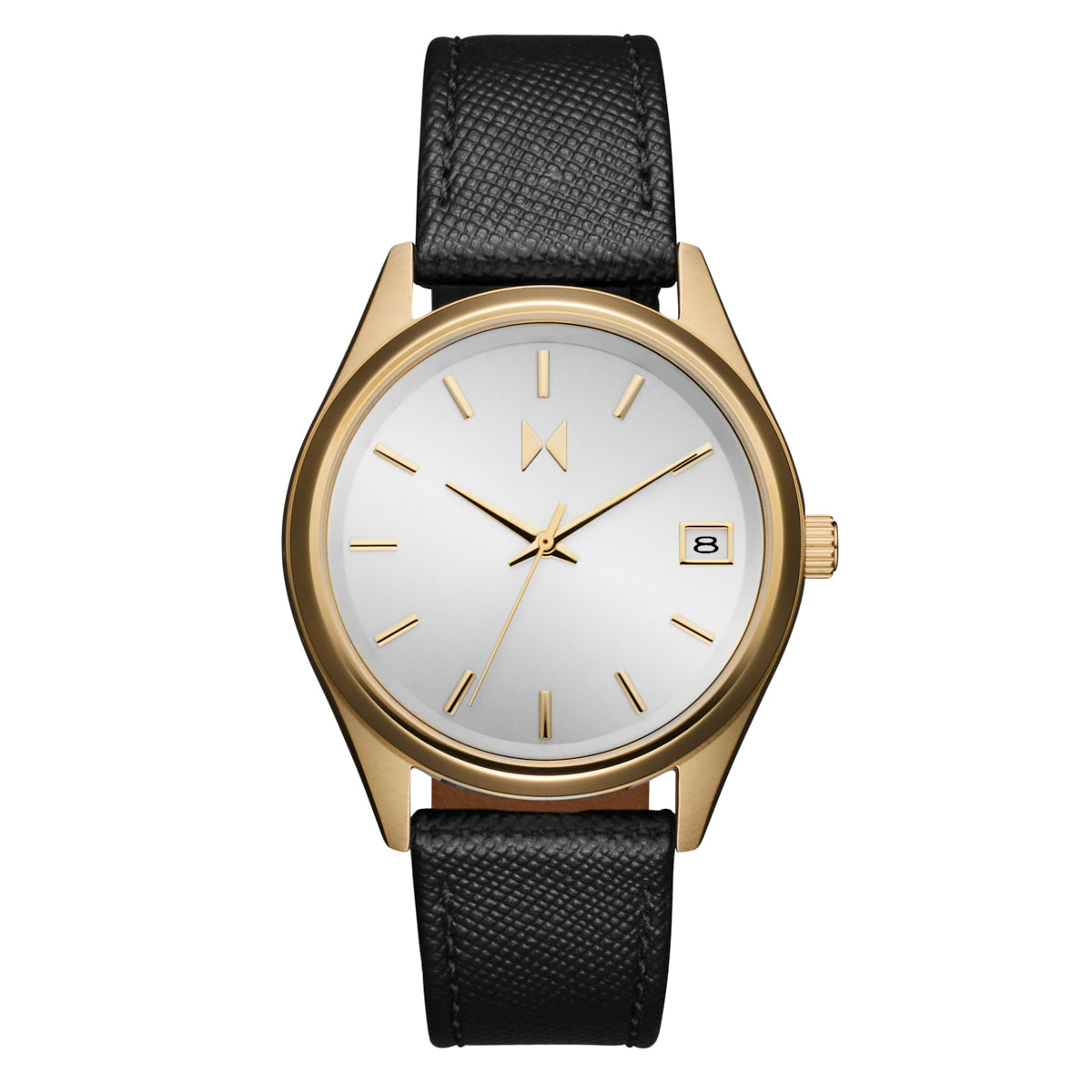 Rise Boyfriend Saffiano Noir 36mm