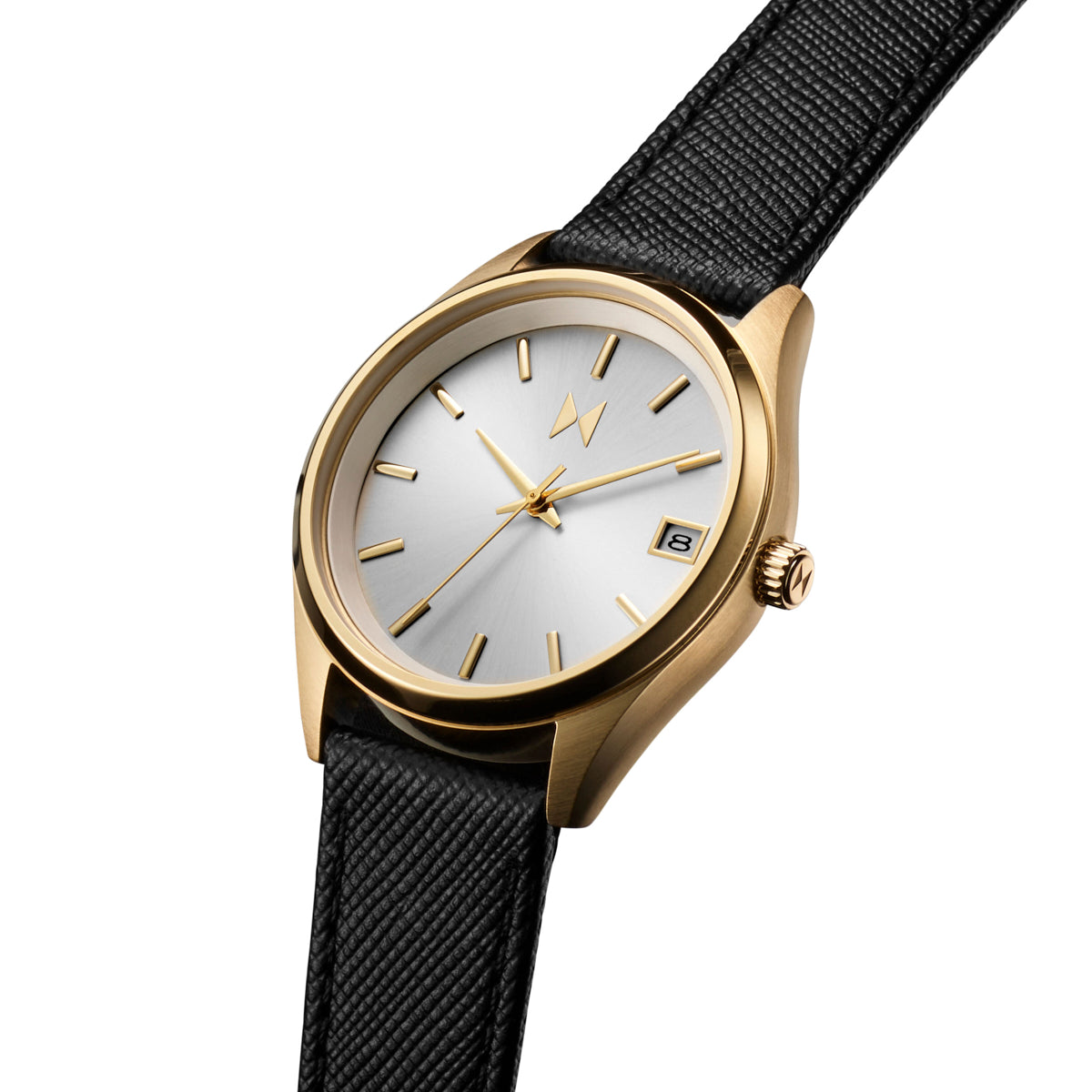 Rise Boyfriend Saffiano Noir 36mm