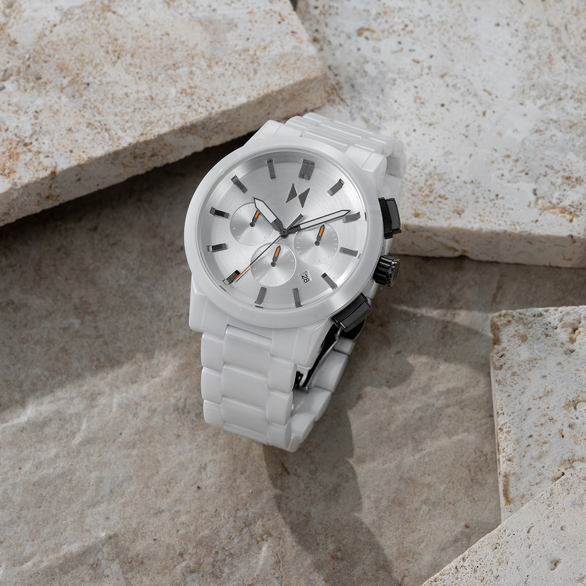 Chrono II Ceramic Gloss White 44mm
