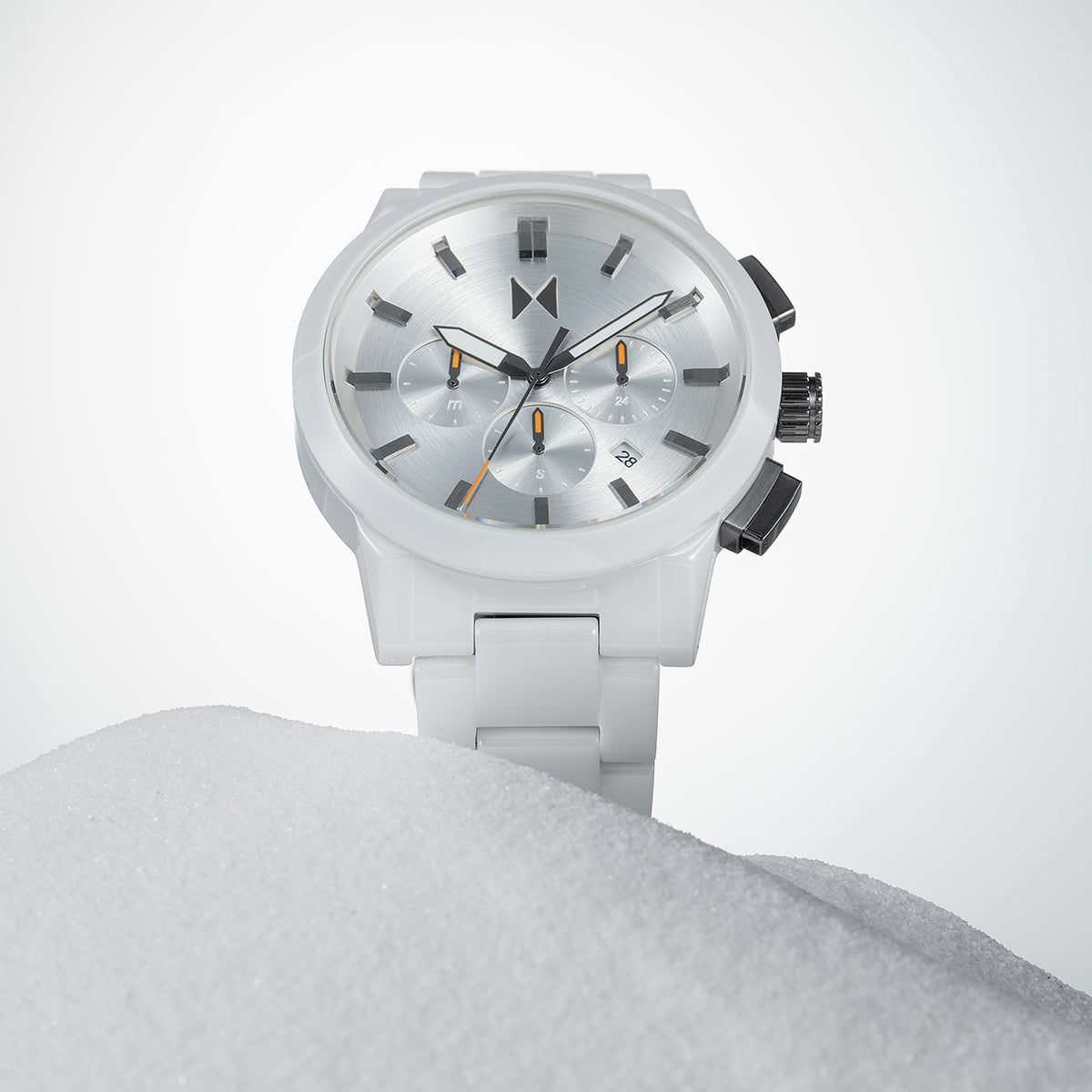 Chrono II Ceramic Gloss White 44mm