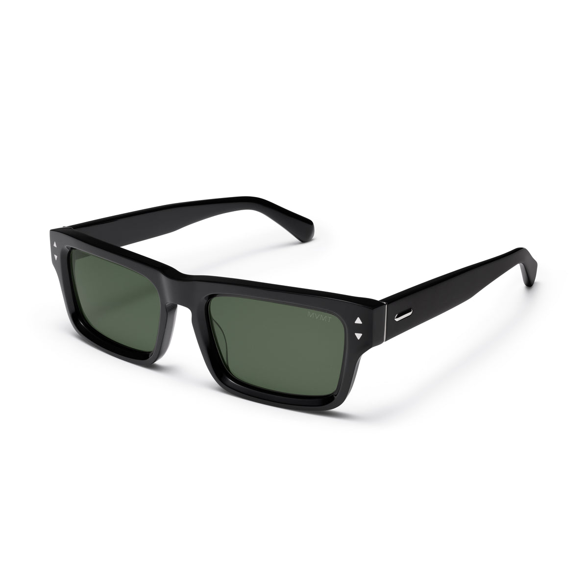 Del Mar Rectangle Sunglasses Black