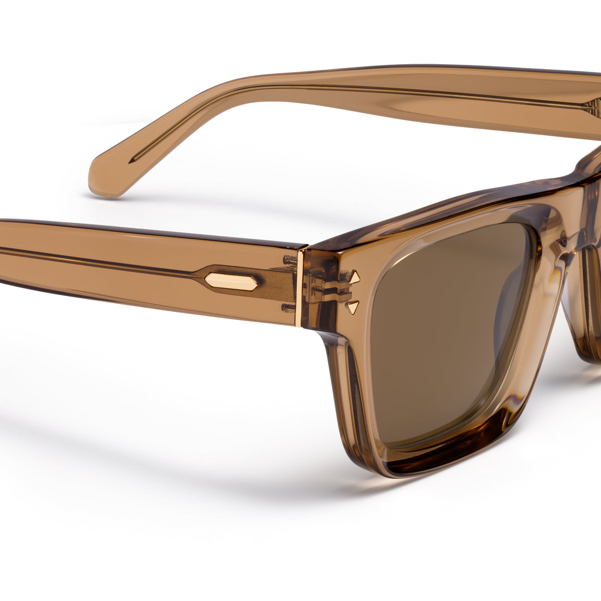 Vista Square Sunglasses Transparent Brown