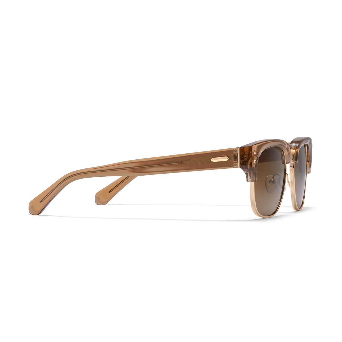 Laguna Square Sunglasses Opaque Brown + Gold