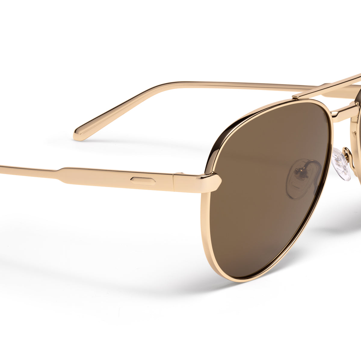 Miramar Aviator Sunglasses Gold Frame Brown Lenses