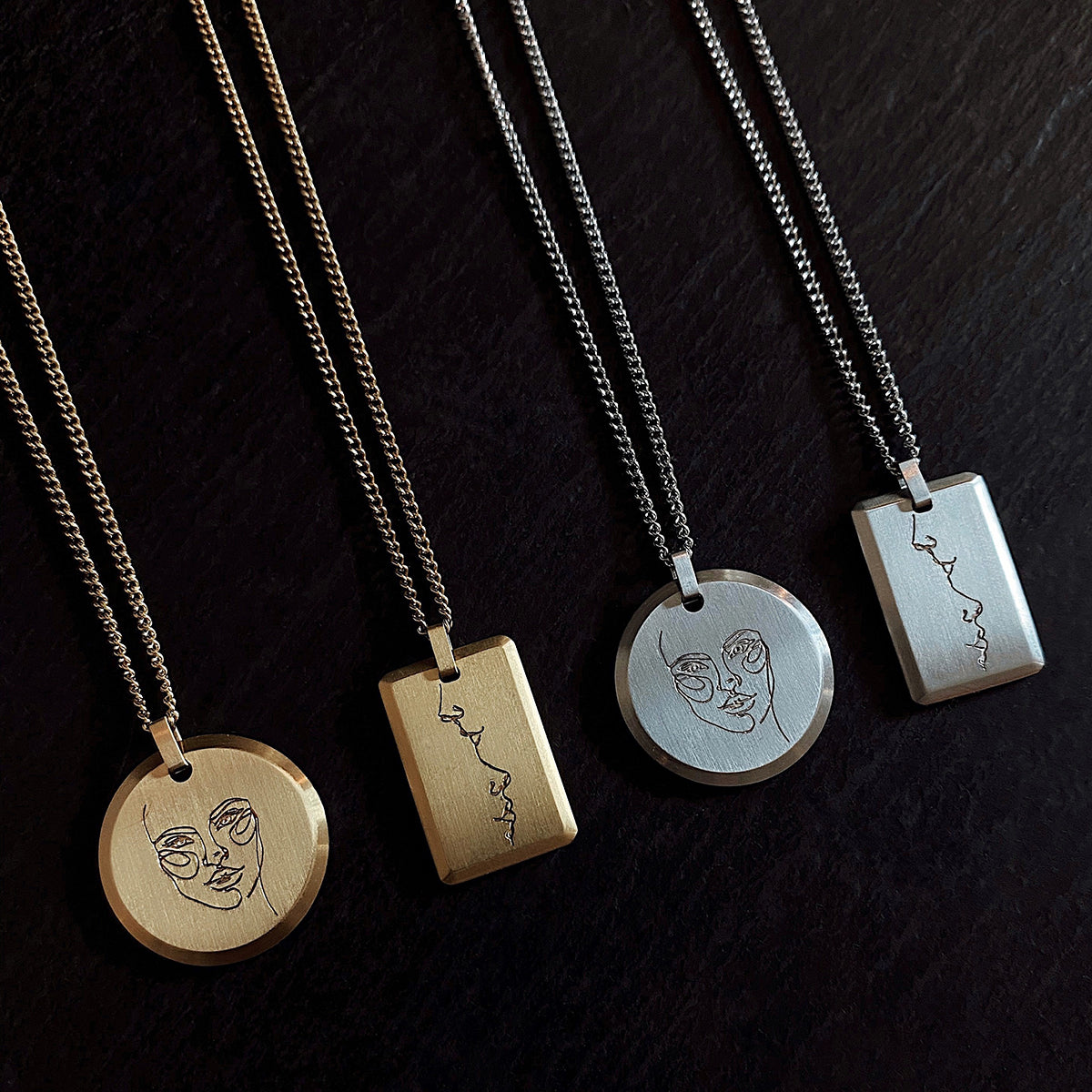 Warrior Pendant Necklace Silver