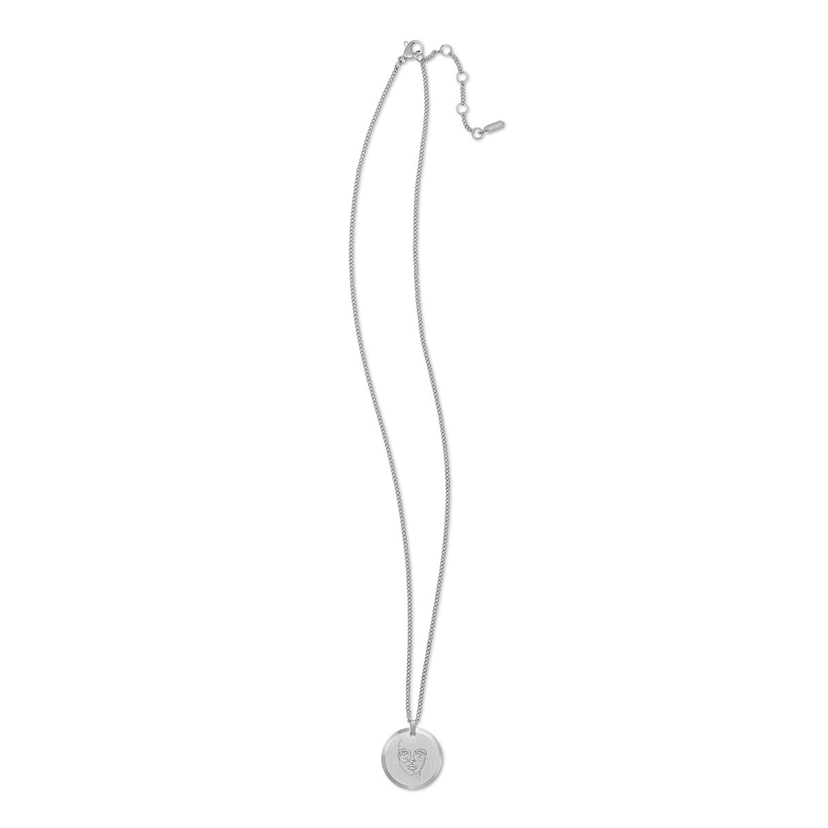 Warrior Pendant Necklace Silver