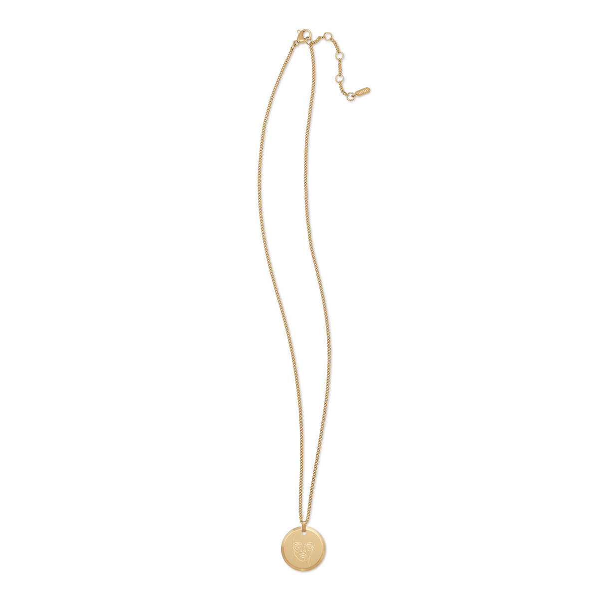 Warrior Pendant Necklace Gold