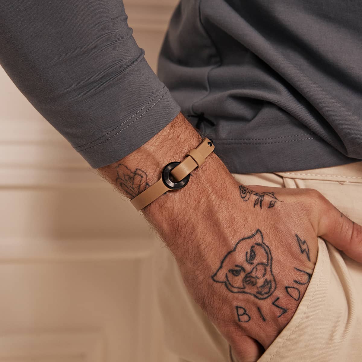 Circuit Leather Wrap Brown