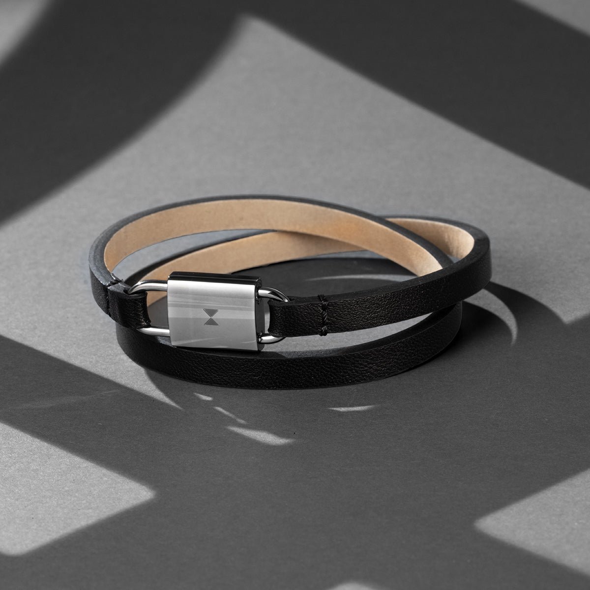 Padlock Bracelet Black