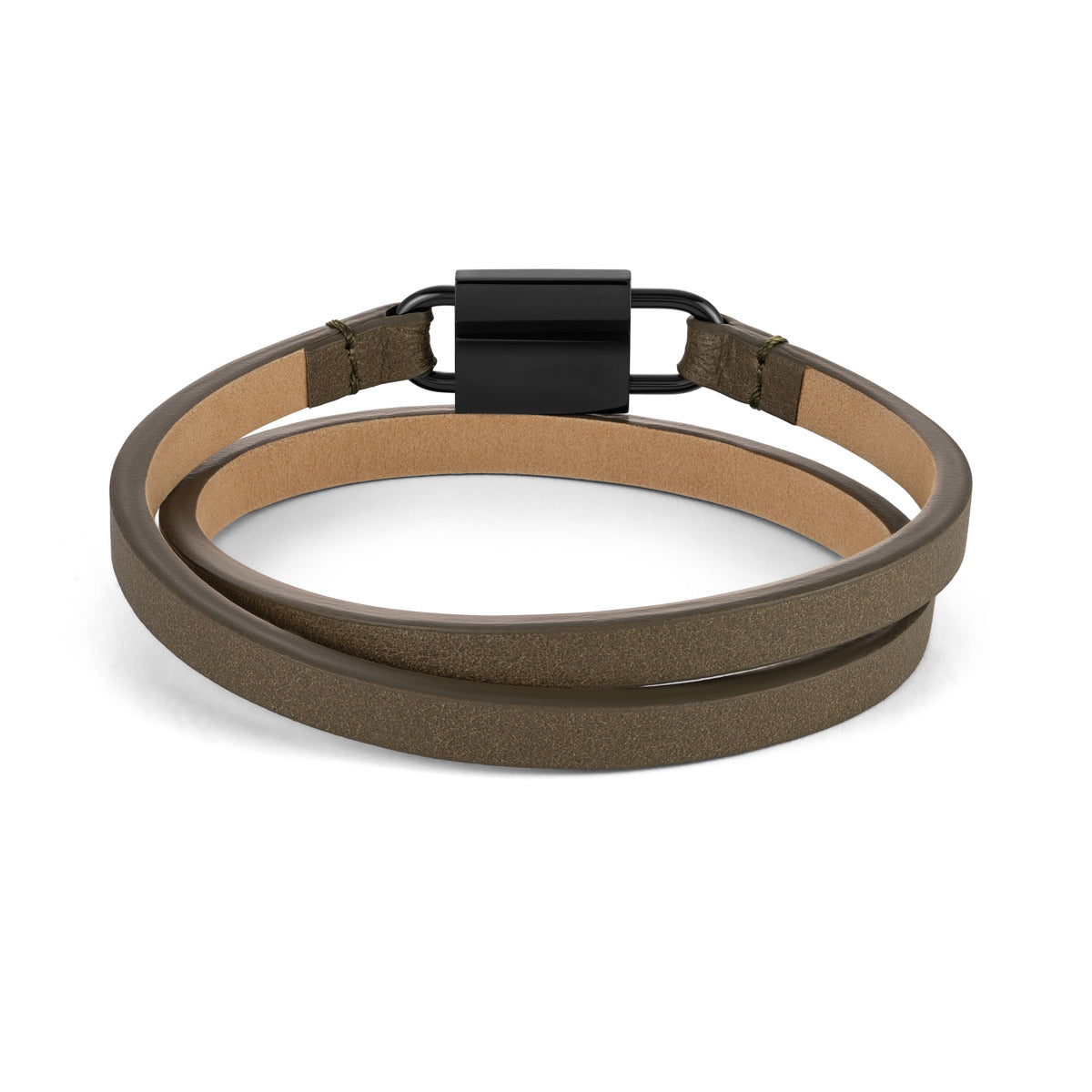 Padlock Bracelet Olive + Grey
