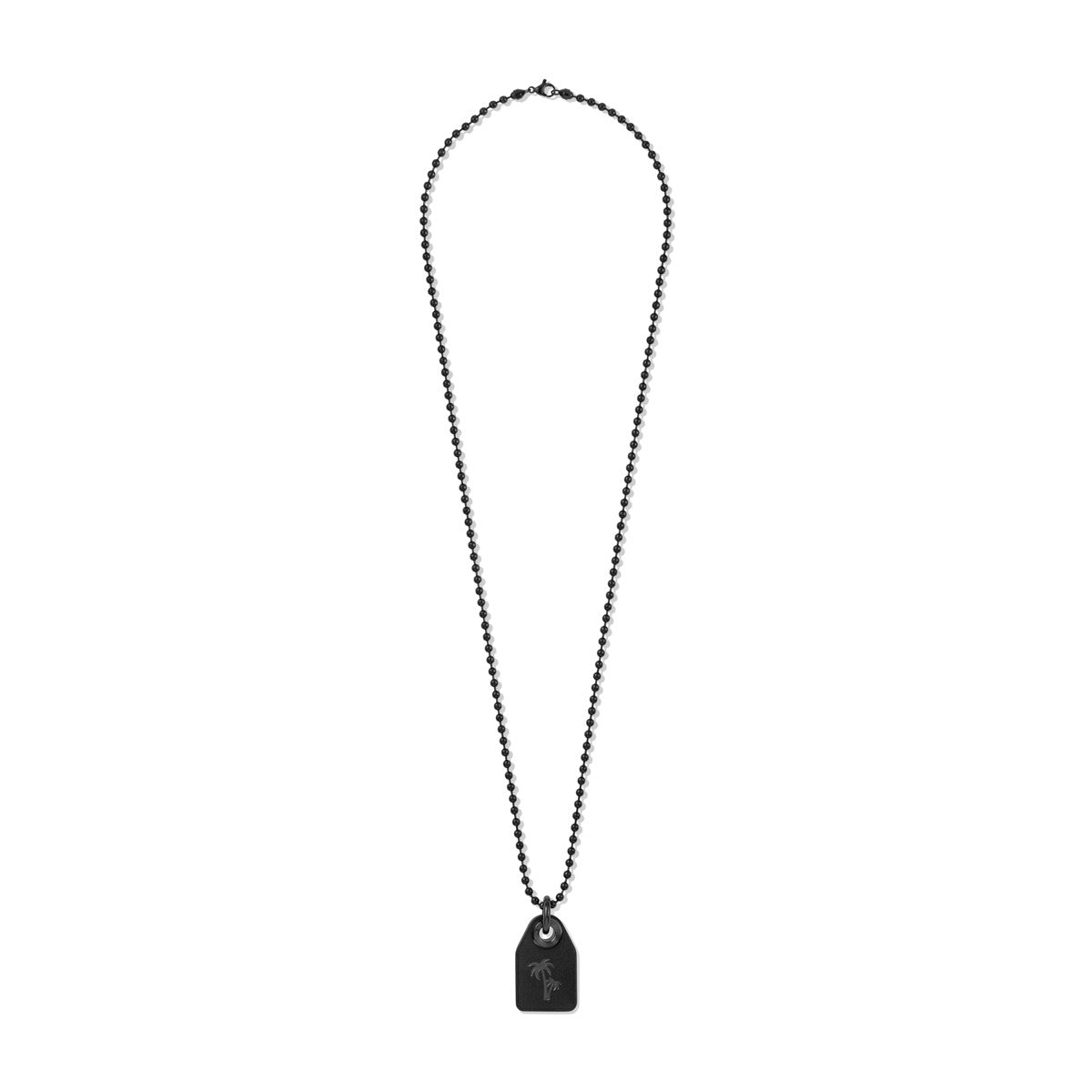 Tag Necklace Black
