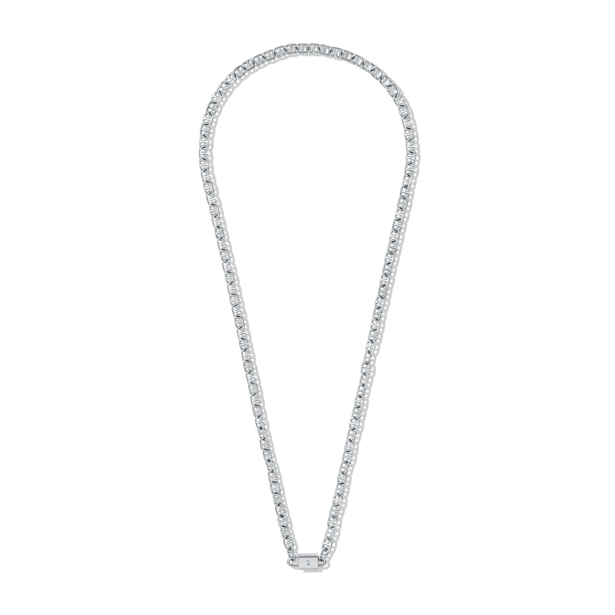 Anchor Chain Necklace Silver