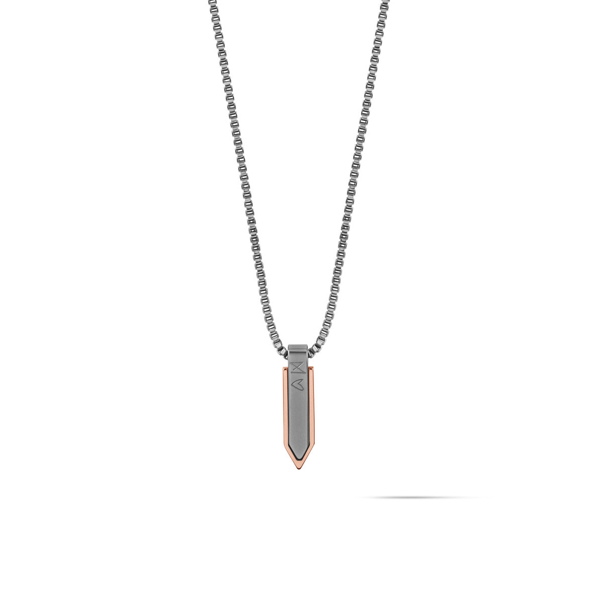 Spearhead Necklace Steel Rose