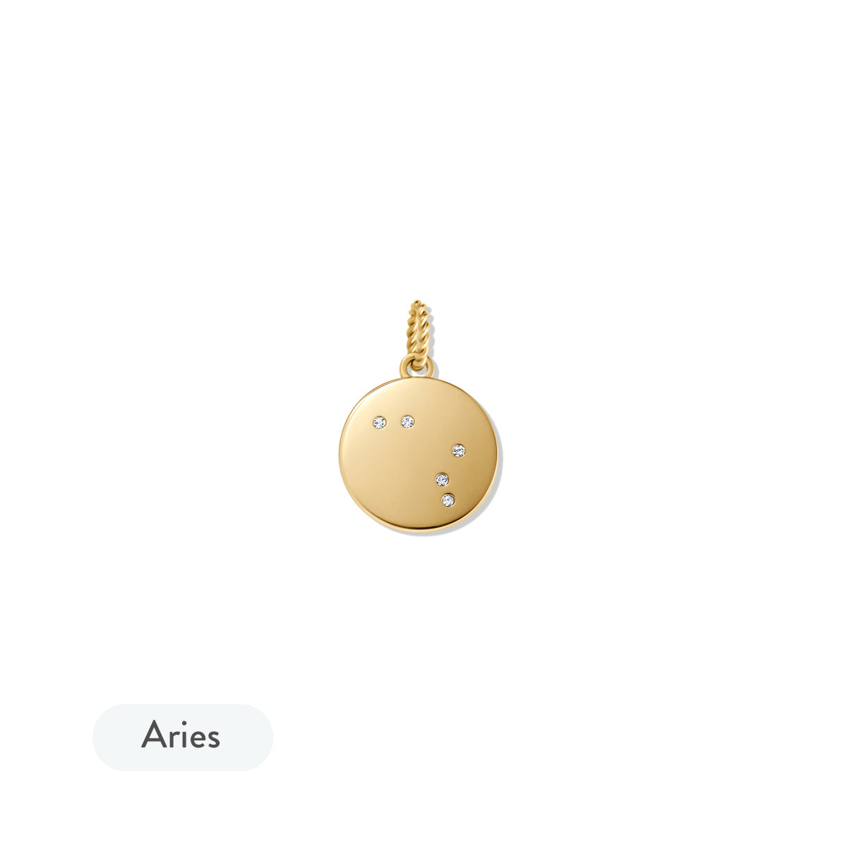 Zodiac Charm Gold - Aries