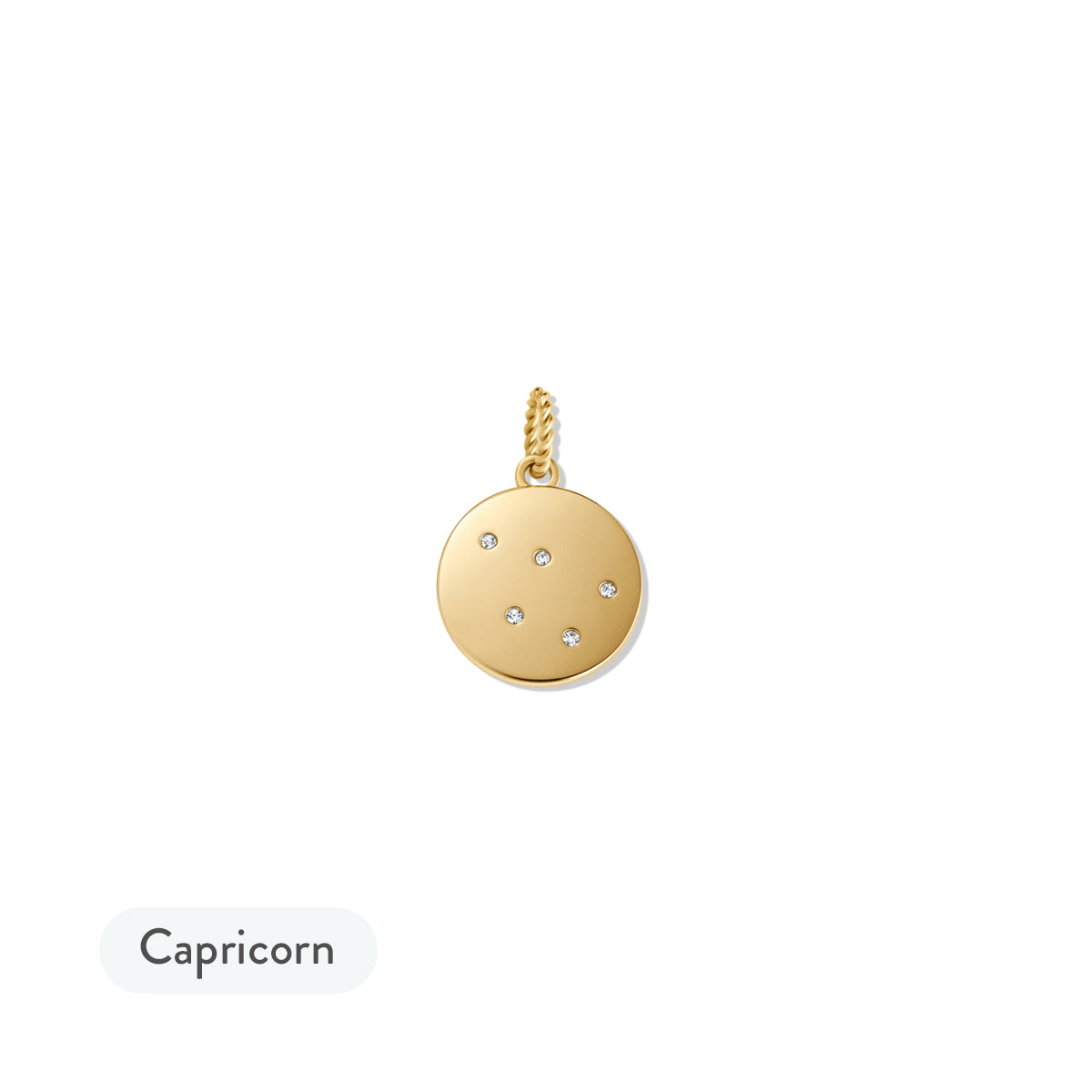 Zodiac Charm Gold - Capricorn