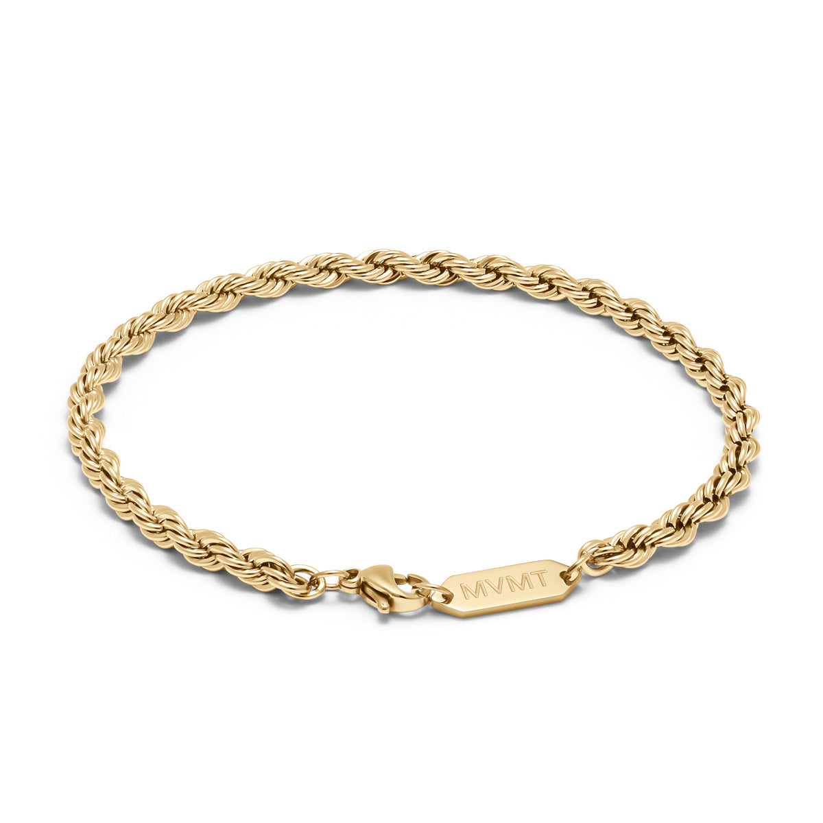 Rope Chain Bracelet - 3.9MM Gold