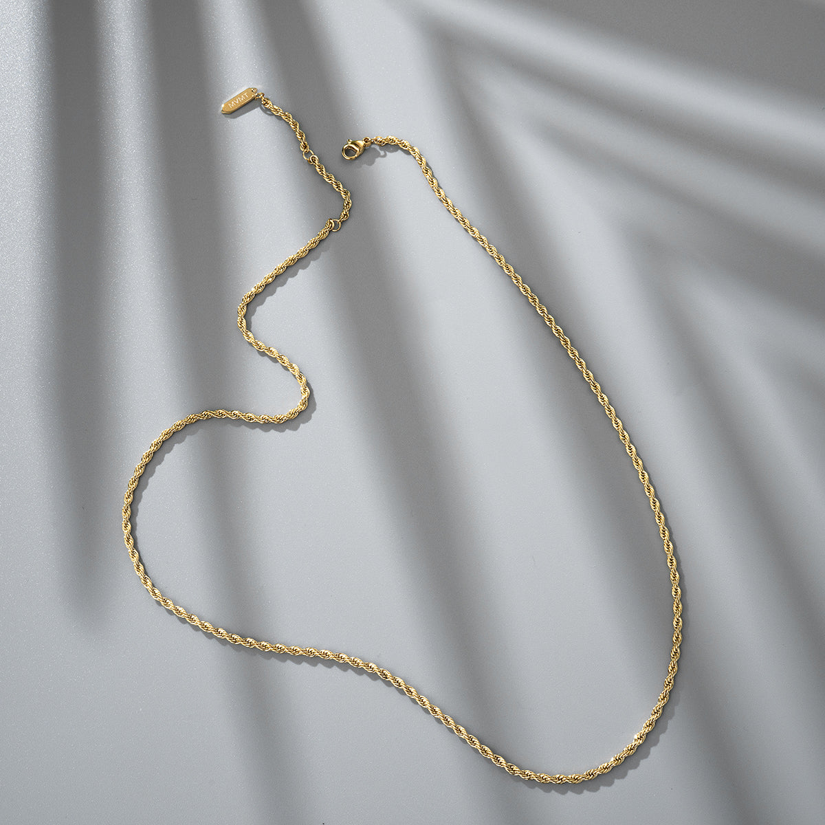 Rope Chain Necklace - 2.4MM Gold