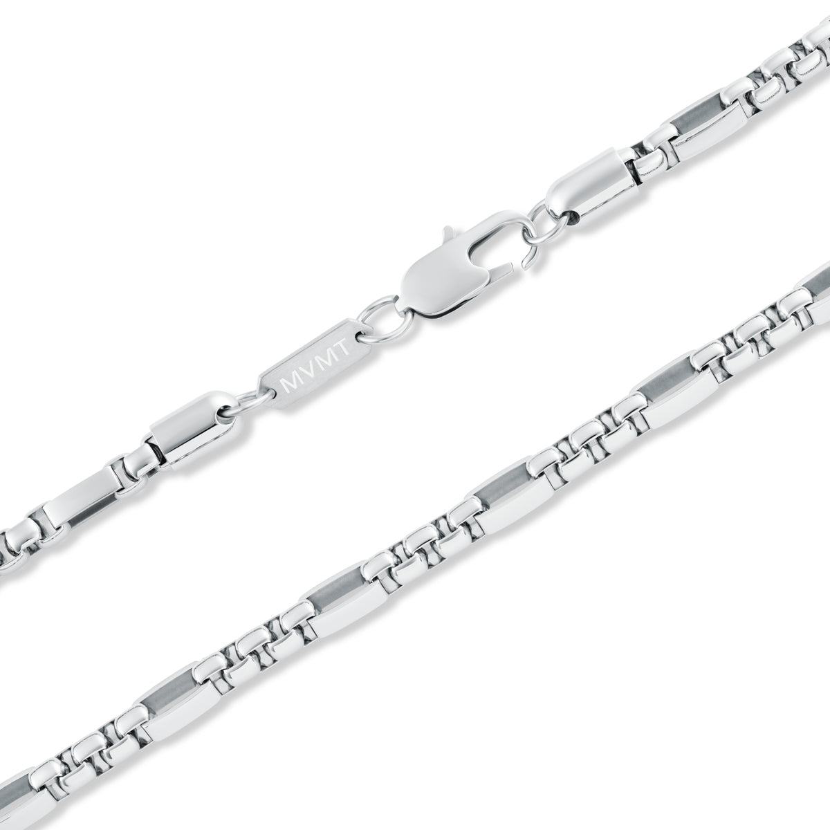 Figaro Box Chain Necklace Silver