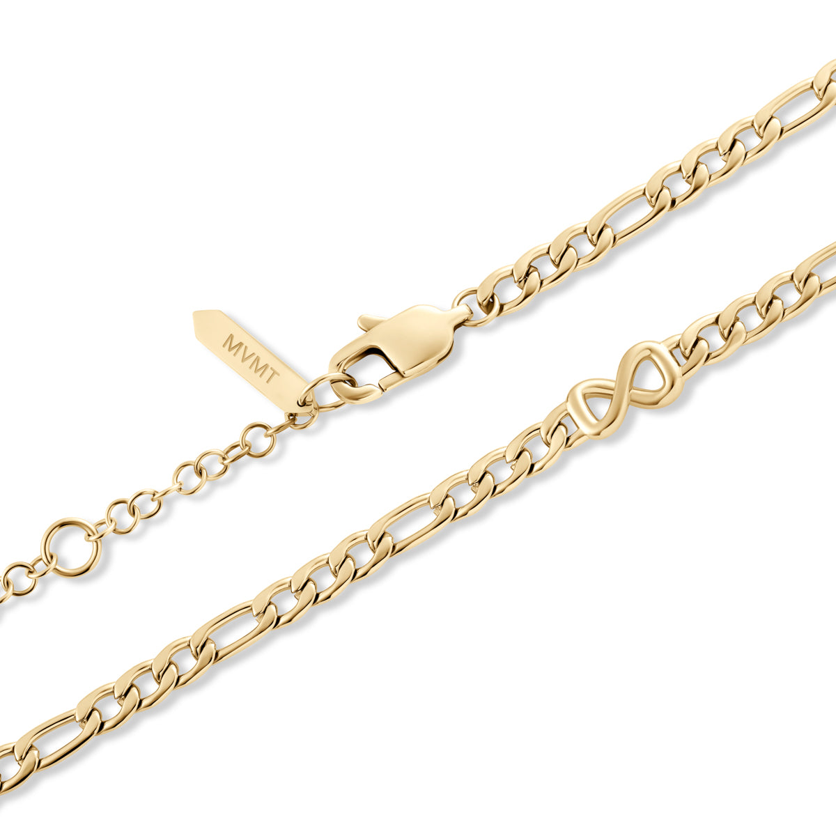 Figaro Chain Bracelet - 1.8MM Gold