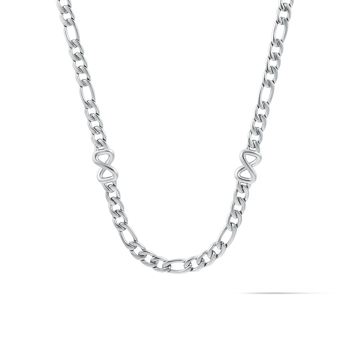 Figaro Chain Necklace Silver