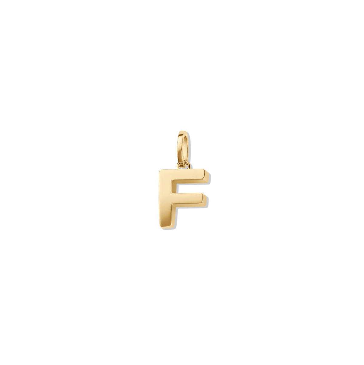 Alphabet Charm Gold - F