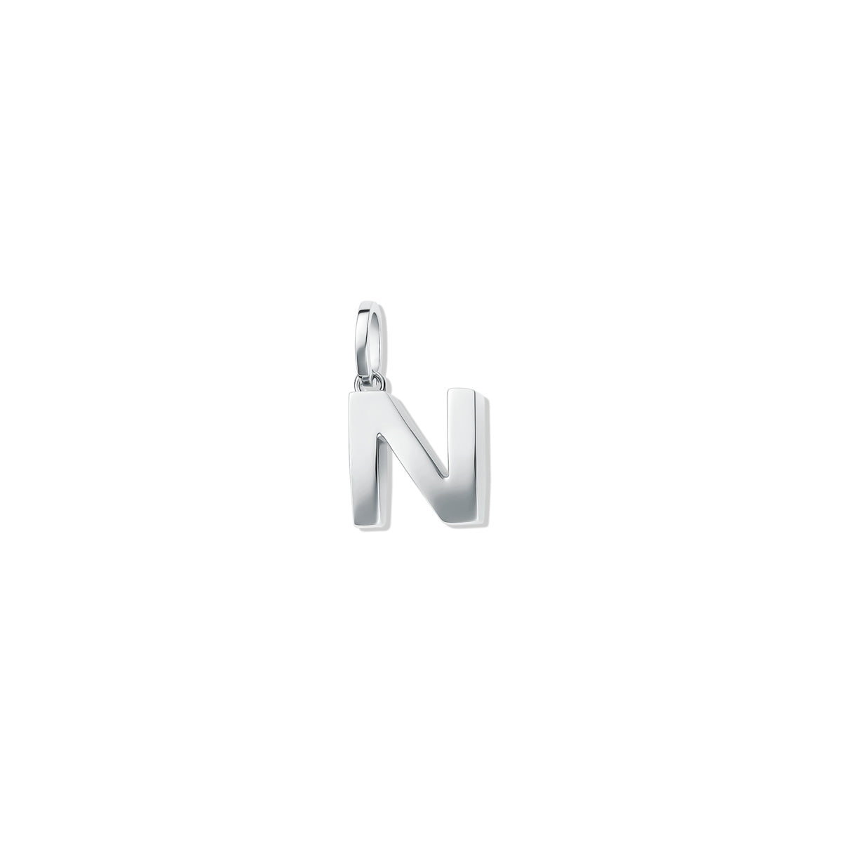 Alphabet Charm Silver - N
