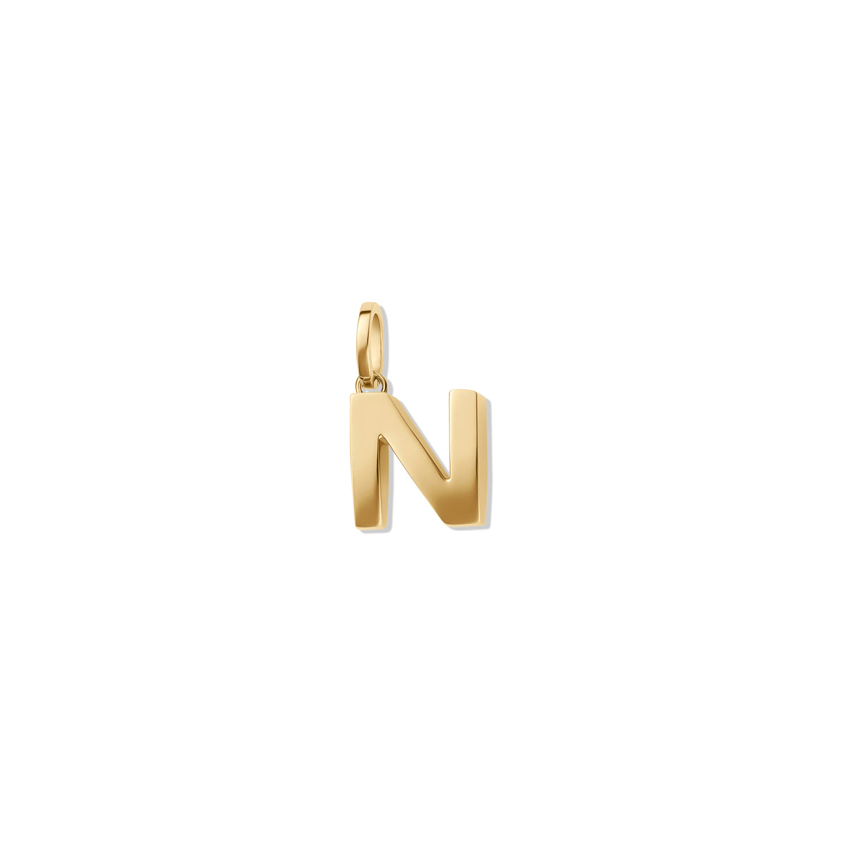 Alphabet Charm Gold - N