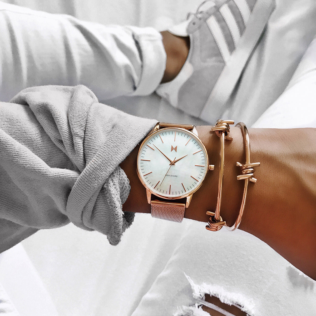 Single Barbed Cuff Rose Gold