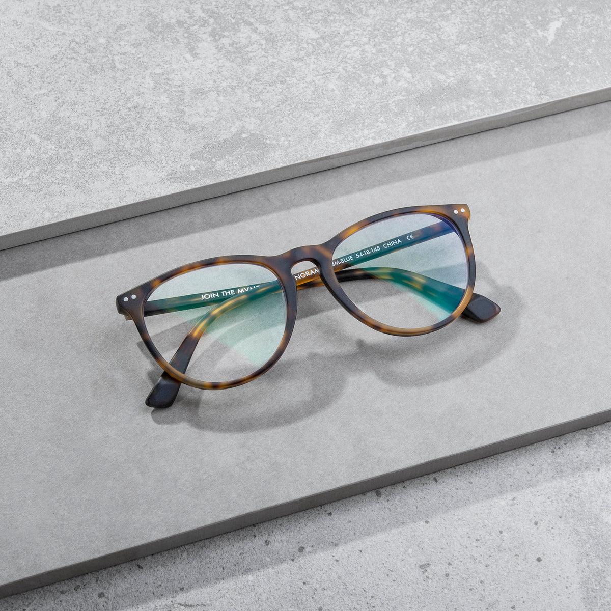 Ingram Everscroll Glasses Brown
