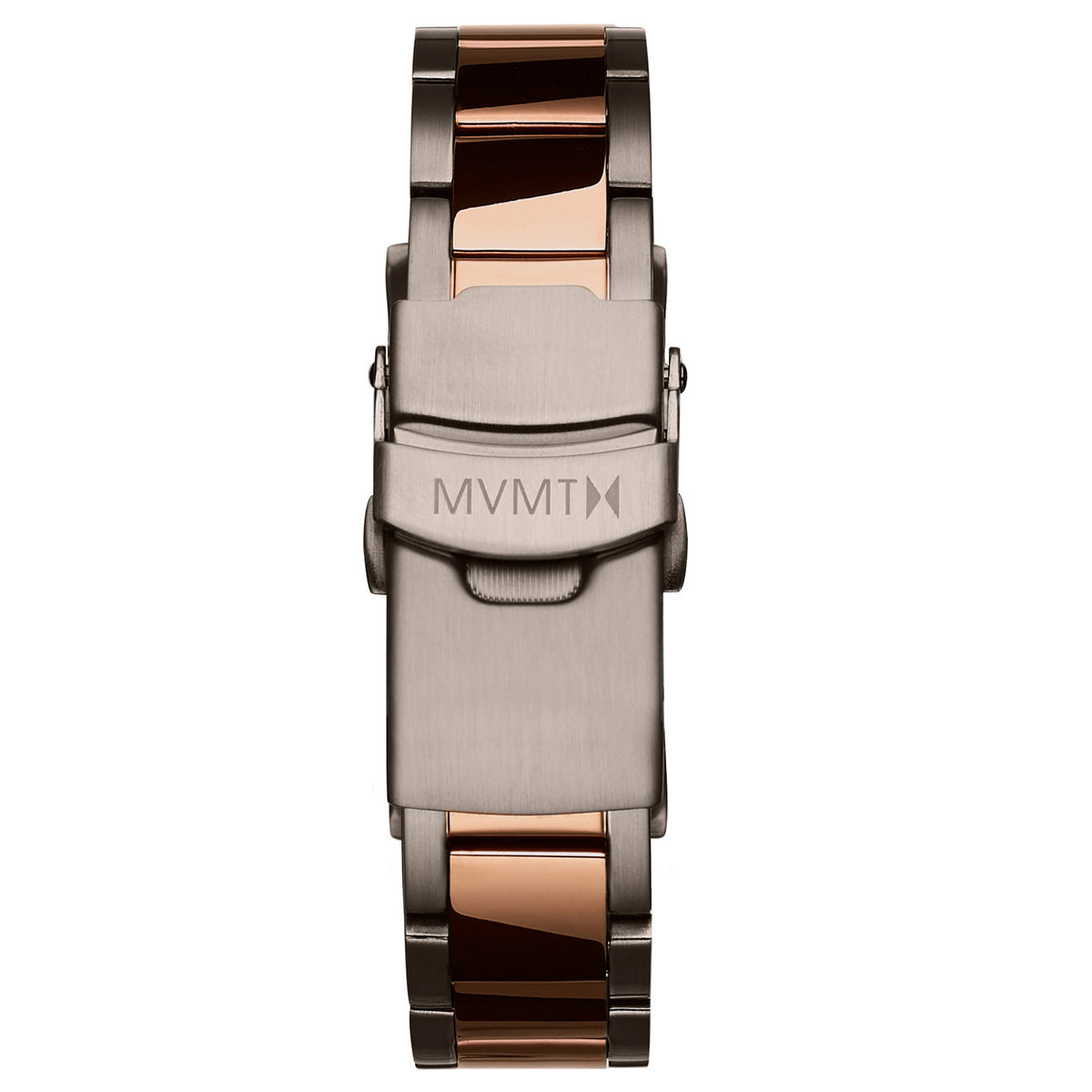 Signature II - 16mm Steel Band Titanium + Rose Gold Clasp