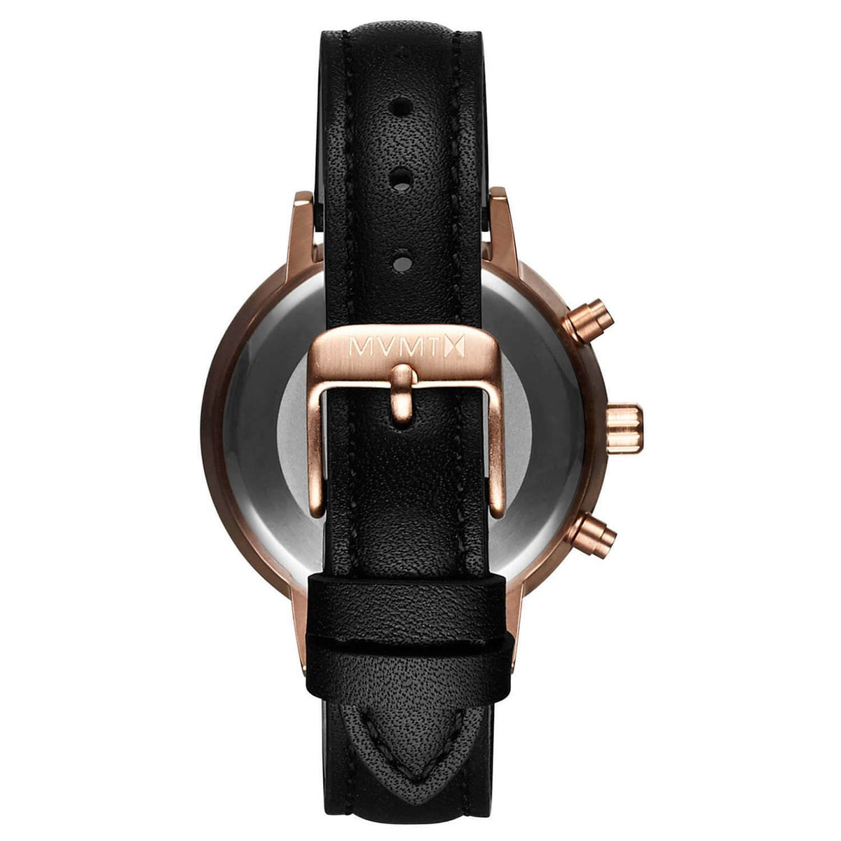 MVMT Ladies Nova Black Leather Watch