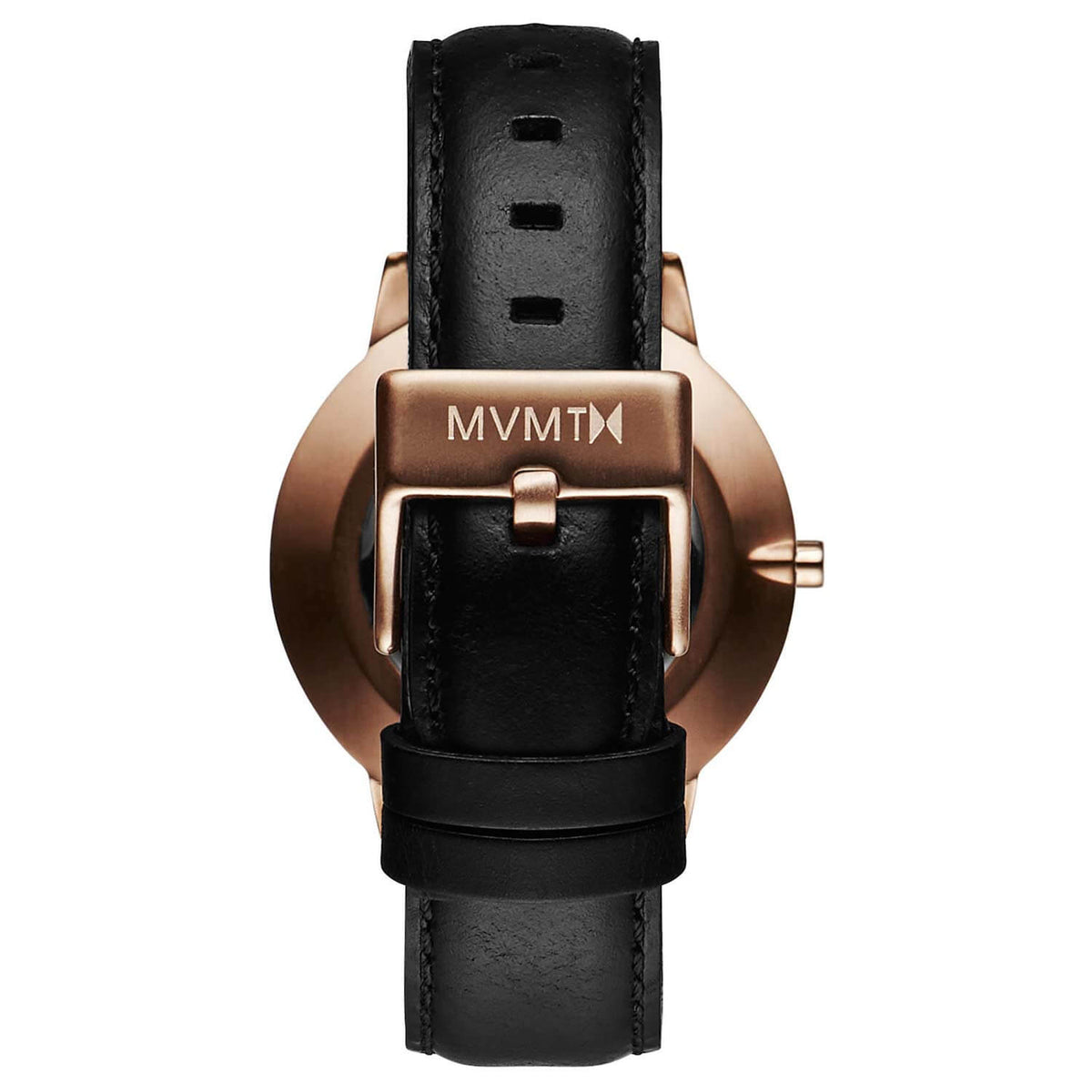 MVMT Ladies Boulevard Black Leather Watch