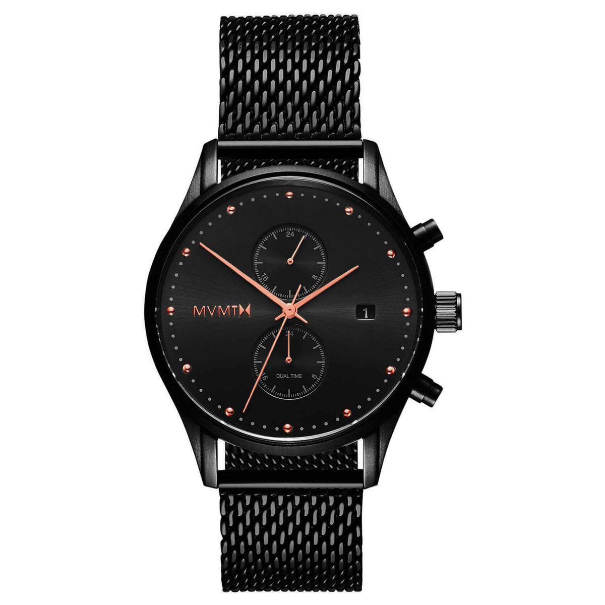 MVMT Men's Voyager Black Plated Watch