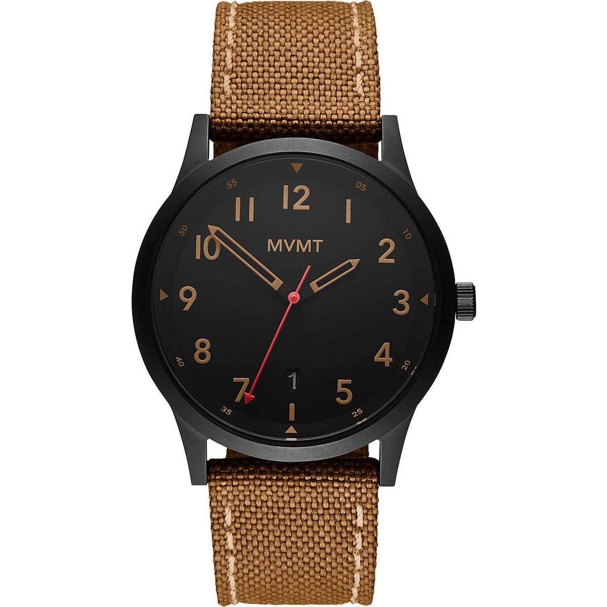 MVMT Men's Field Black Canvas Watch