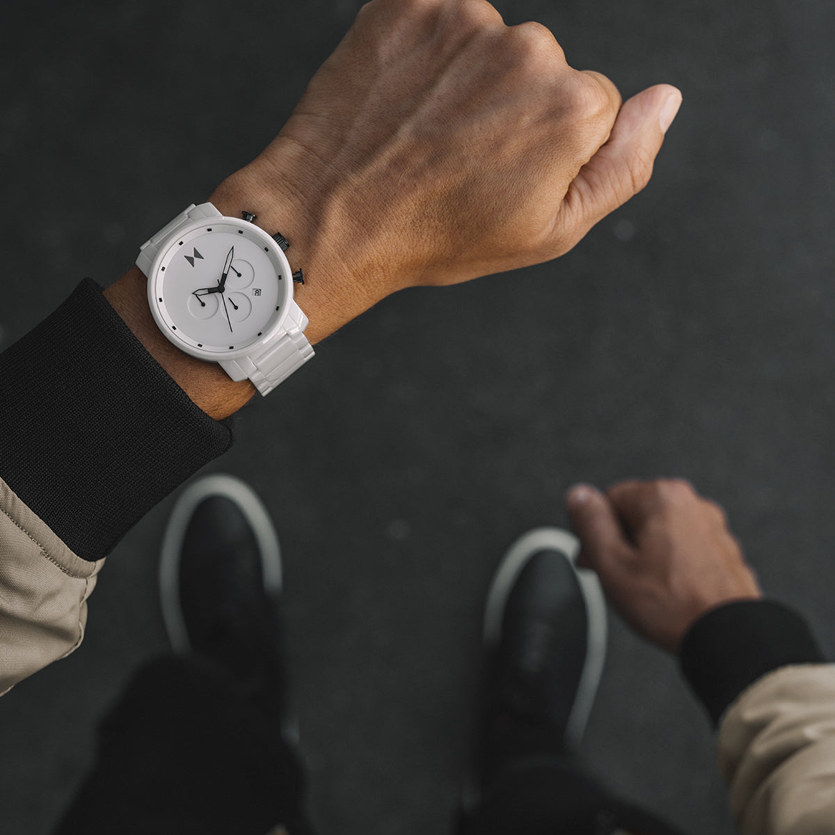 Chrono Ceramic Gloss White 45mm