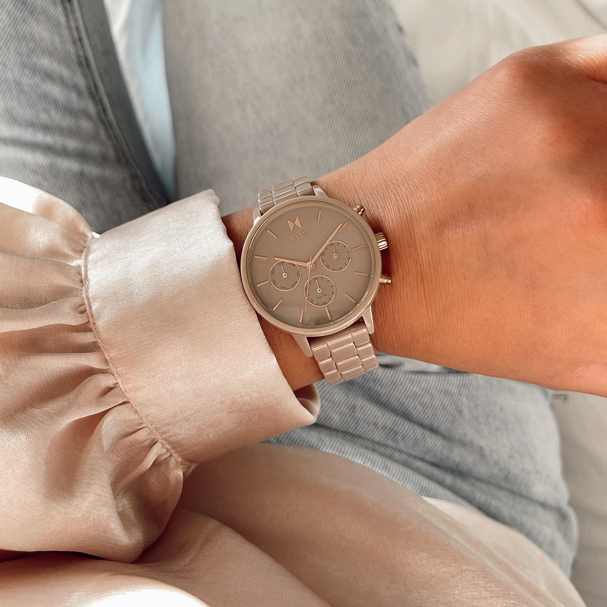 Nova Ceramic Cashmere Taupe 38mm