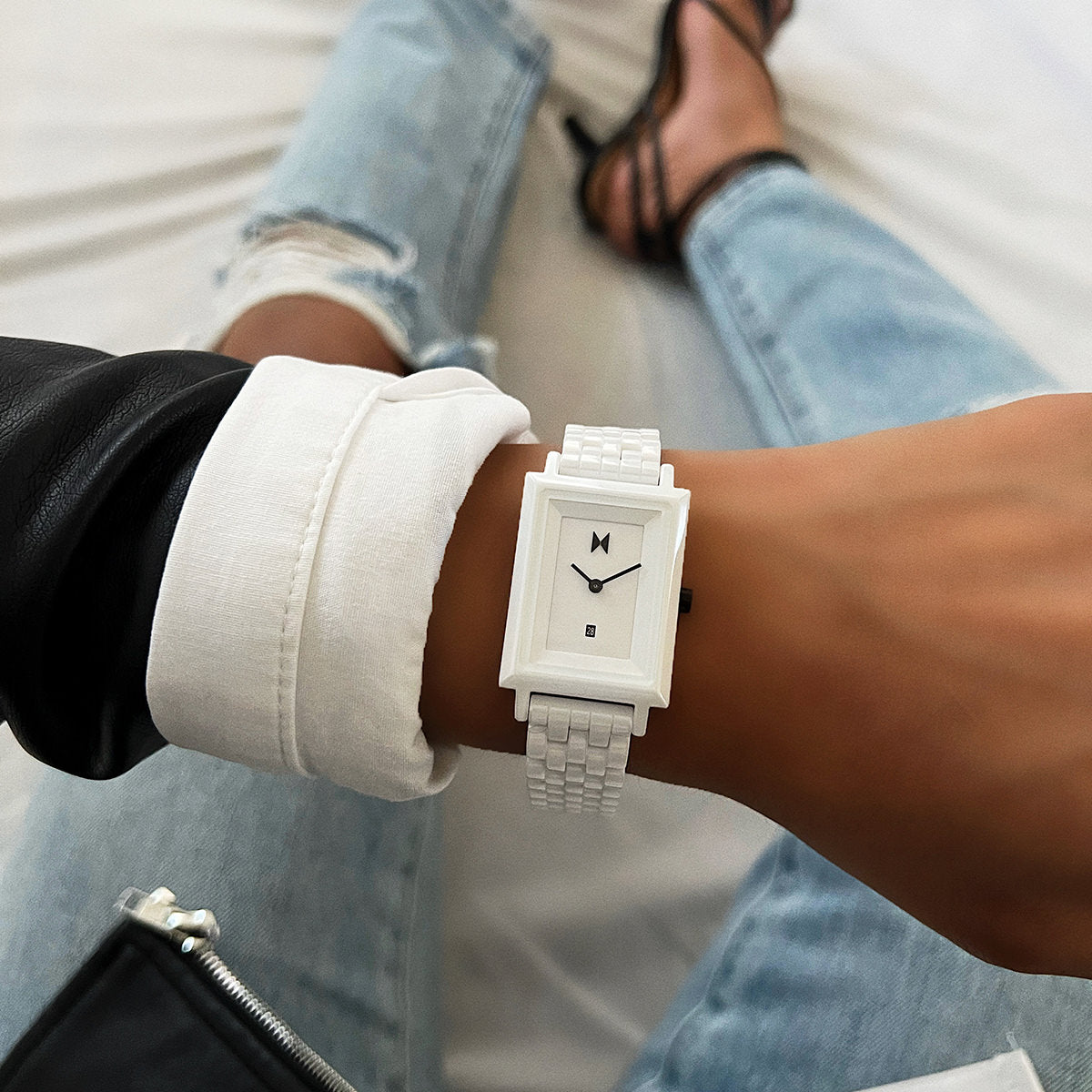 Signature Square Ceramic Gloss White 26mm