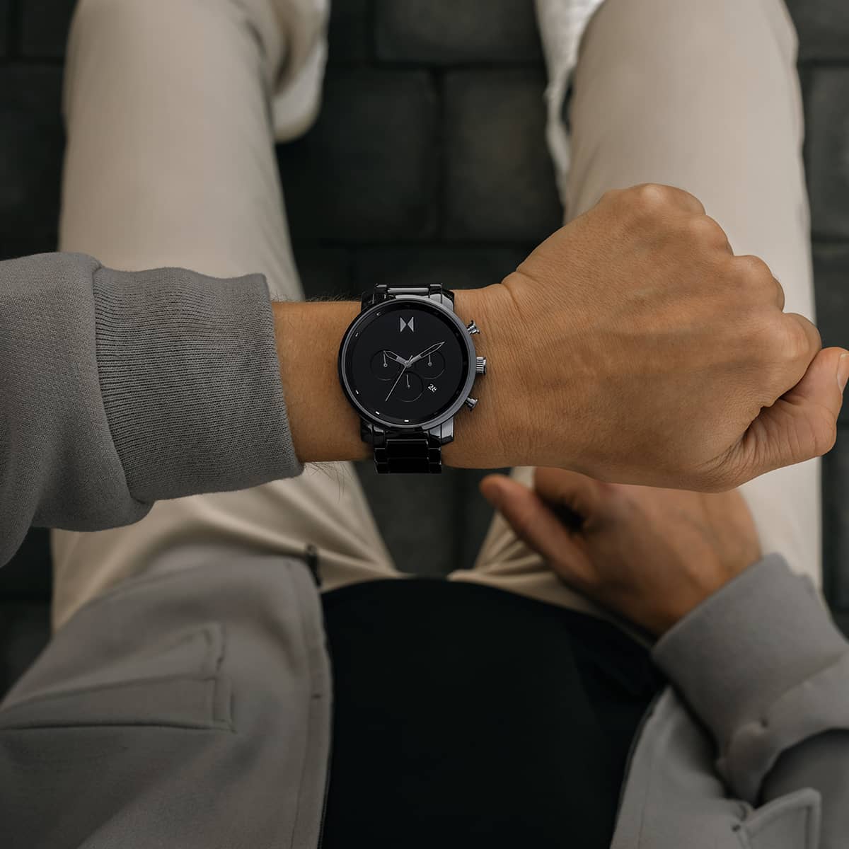 Chrono Ceramic Gloss Black 45mm