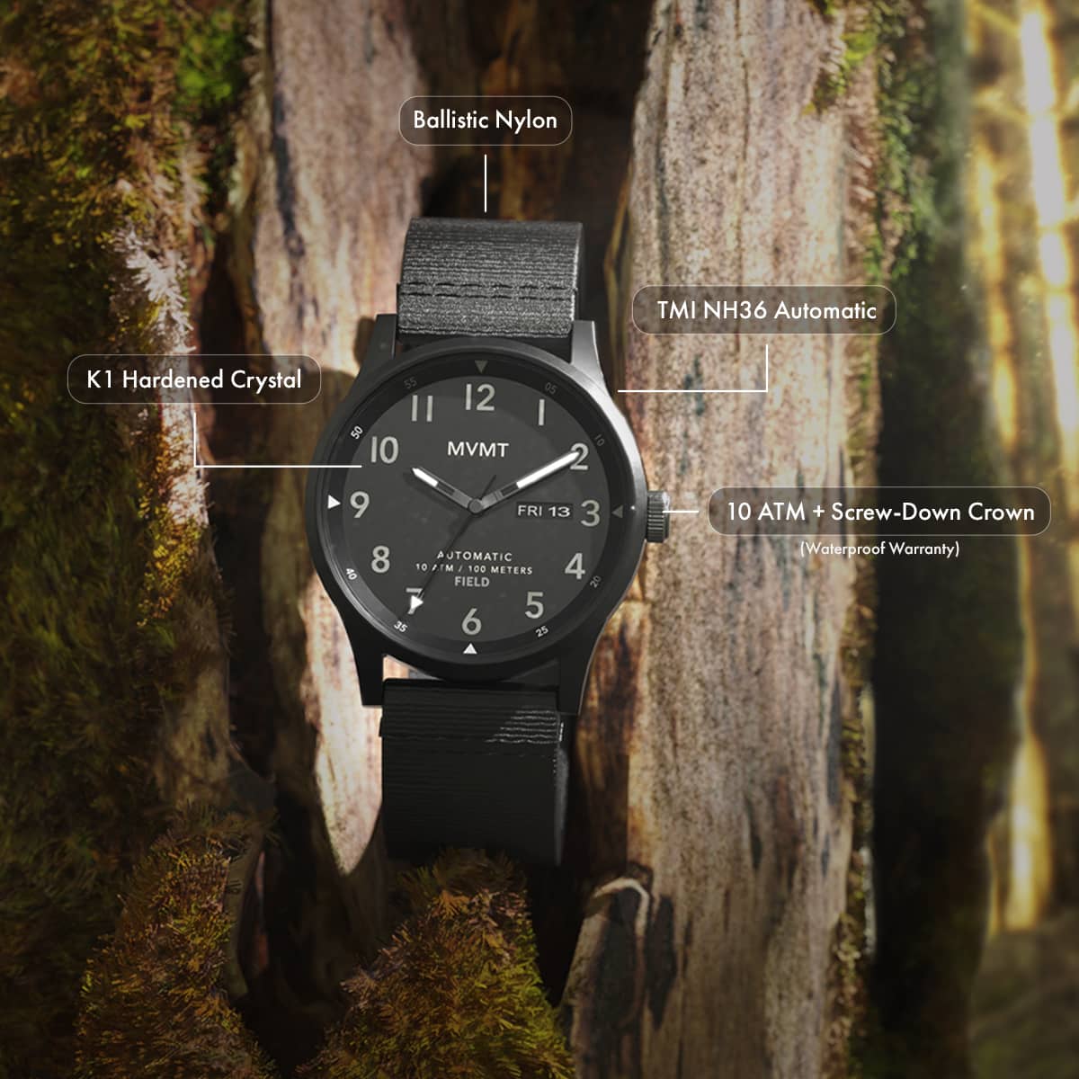 Field Automatic Triple Black 42.5mm