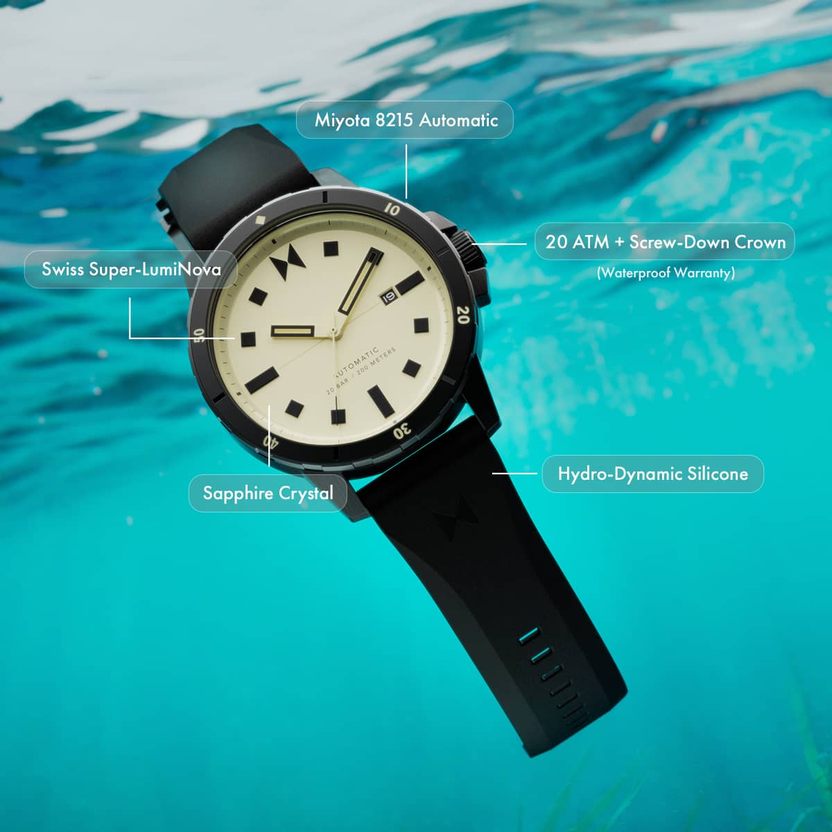 Minimal Sport Automatic Lunar Lume 45.5mm