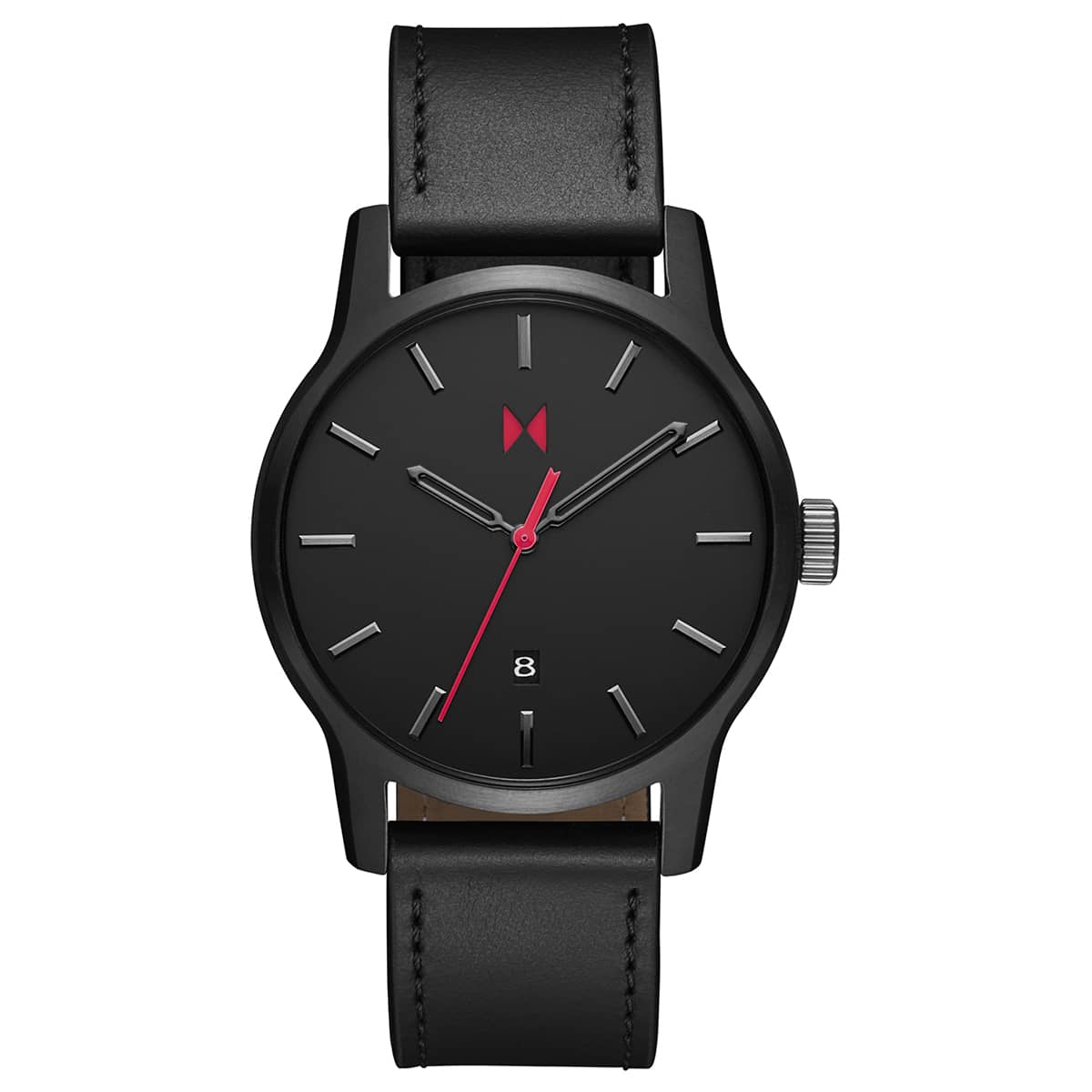 Classic II Jet Black Leather 44mm
