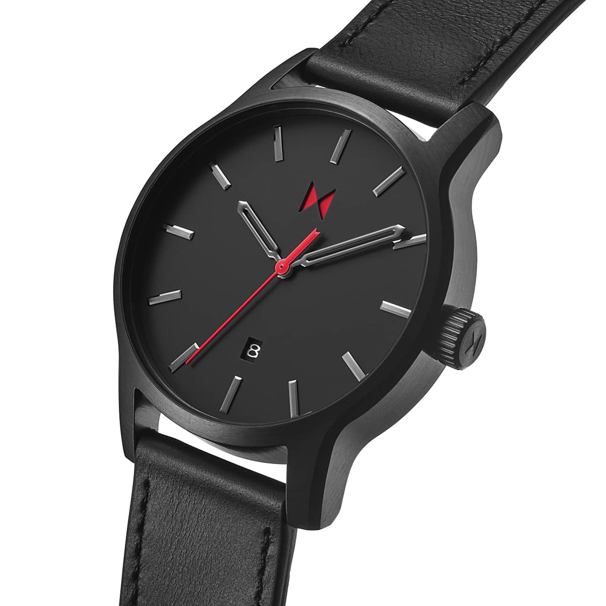 Classic II Jet Black Leather 44mm